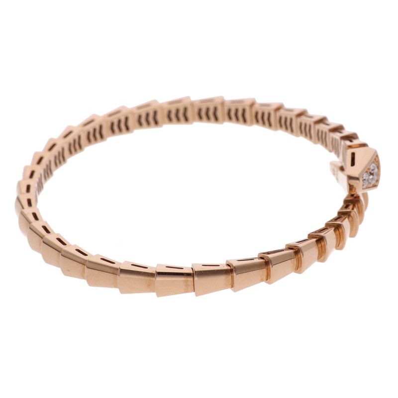 Bulgari Serpenti 18K Pink Gold Diamond Bracelet Men's M