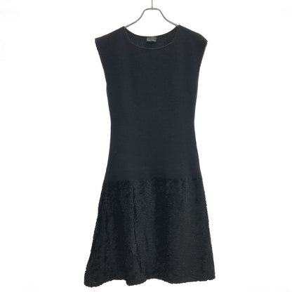 Fendi Sleeveless Knit Dress Fz8327 D8e Black 40