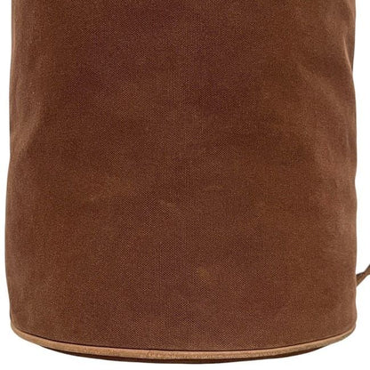 Hermes Drawstring Backpack Porochon Mimir PM Brown Excellent Condition Cotton
