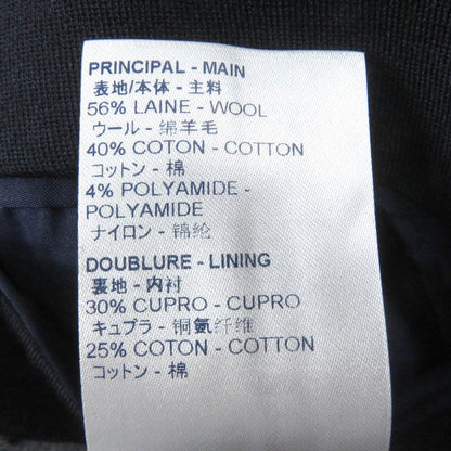 Louis Vuitton 21SS Wool Cotton Monogram Jersey Single Tailored Jacket Navy 46