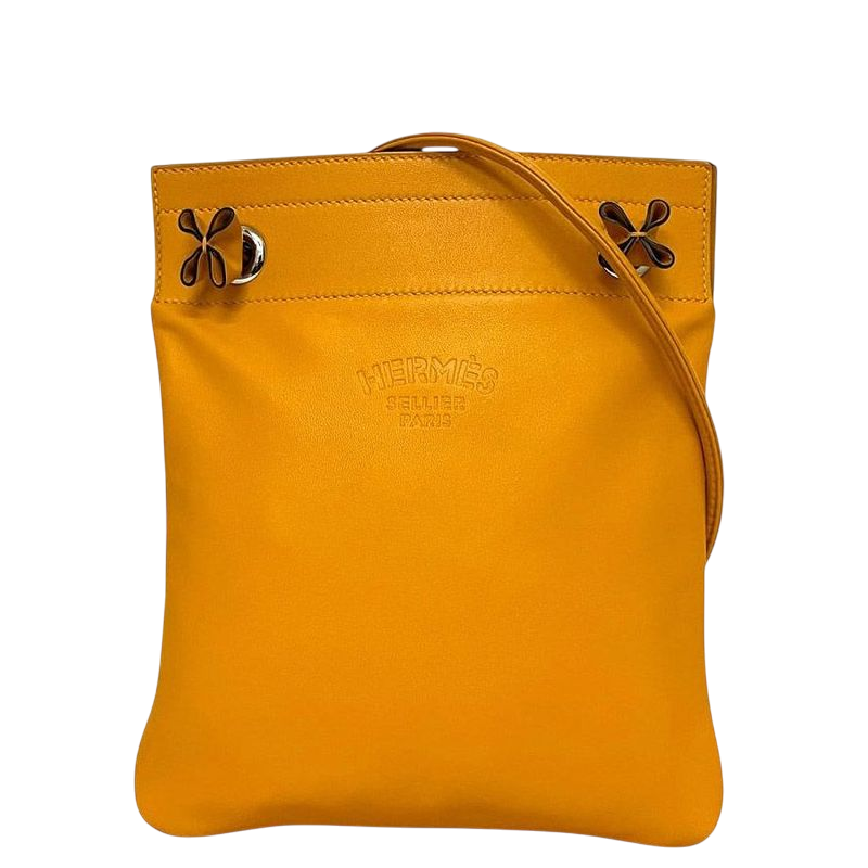 Hermes Shoulder Bag Aline Yellow Excellent Condition Leather Swift Preowned