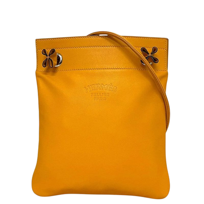 Hermes Shoulder Bag Aline Yellow Excellent Condition Leather Swift Preowned