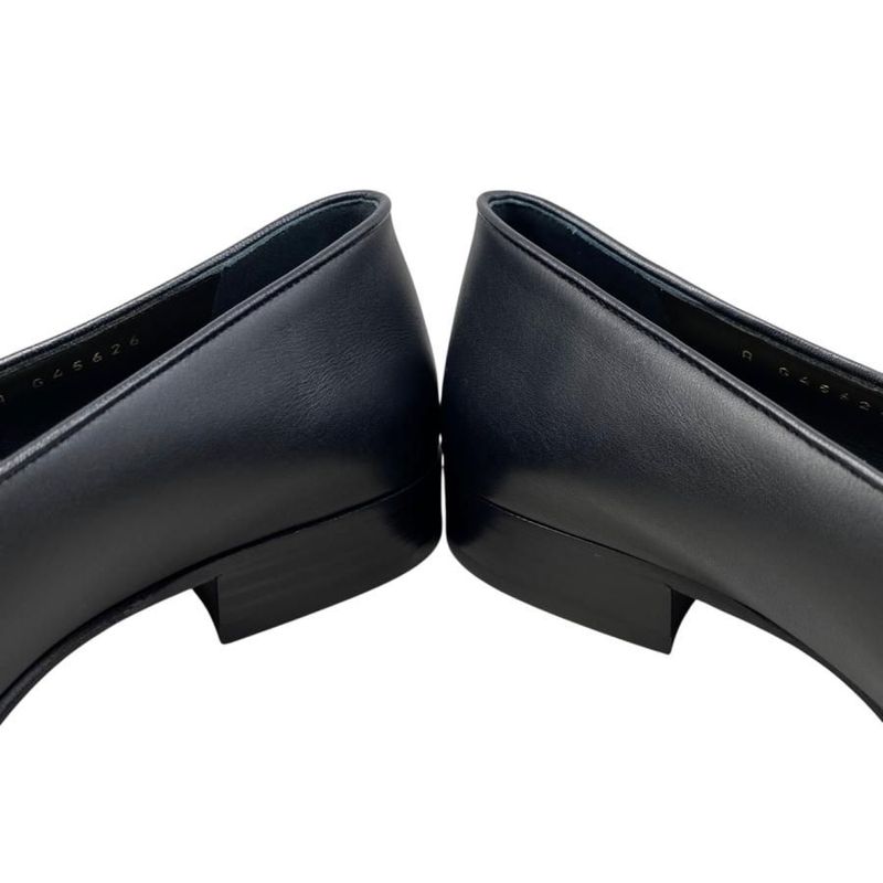 Chanel Loafers Coco Mark Heart Moccasins G45626 B16465 94305 Size 37 Calfskin