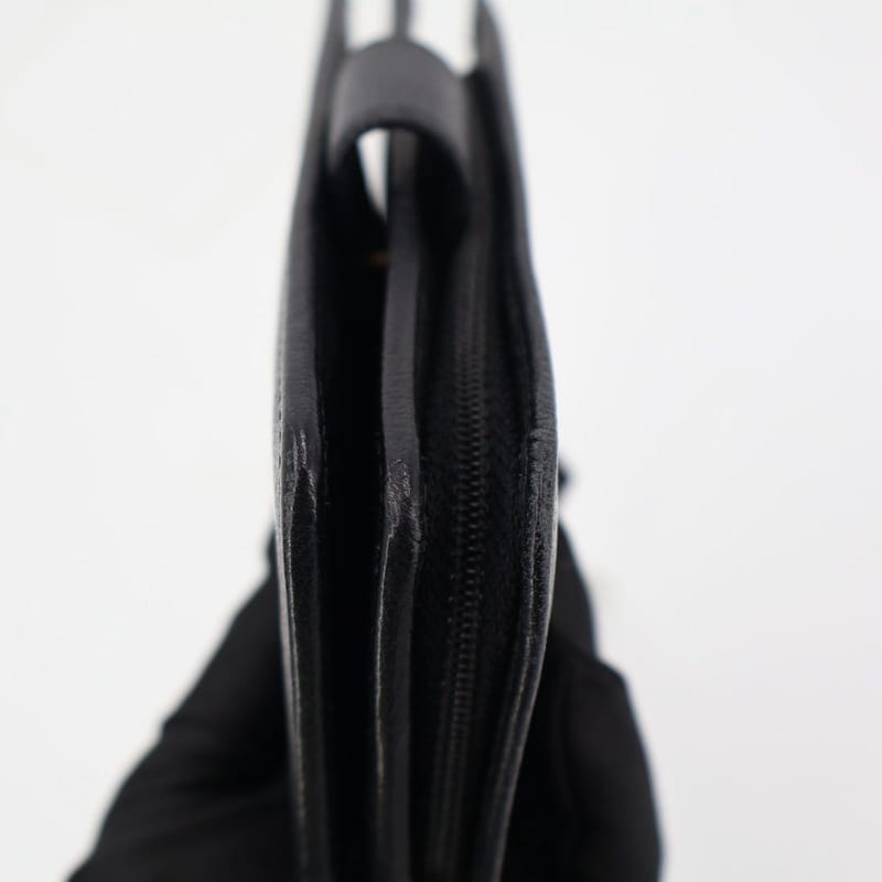 Chanel Camellia Bifold Wallet Leather Black