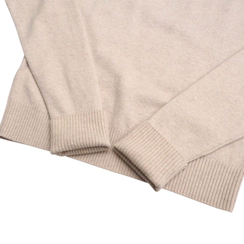 Hermes Sweater Size XS Knit Top Wool Light Beige [recommended] Made In Italy