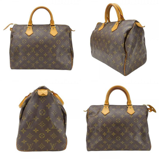 Louis Vuitton Speedy 30 Handbag Speedy 30 M41526 Monogram Brown Gold Hardware