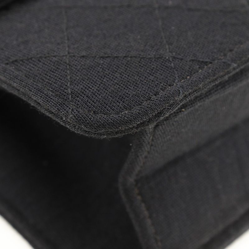 Chanel Chain Shoulder Matelasse Cotton Black Ladies Shoulder Bag