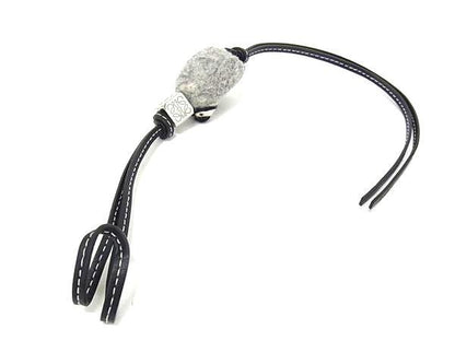 Rare Loewe Felt X Leather Penguin Key Holder Charm Women's