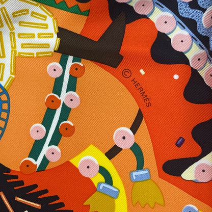 Hermes Spring-summer 2023 Carre 90 Scarf Silk Costume DE FETE Multicolor