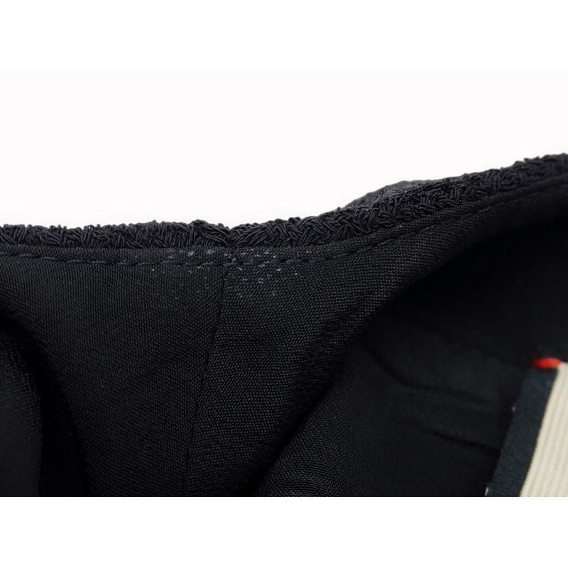 Gucci Wool Dress Short Sleeves Round Neck Slit Black Gold Tone GG Button #40