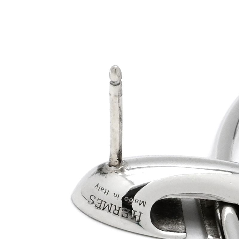 Hermes Earrings Silver 925 Silver Ag925 Sv925 Loop Hoop Swing