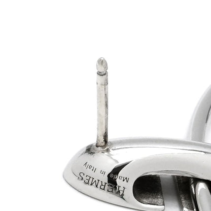 Hermes Earrings Silver 925 Silver Ag925 Sv925 Loop Hoop Swing