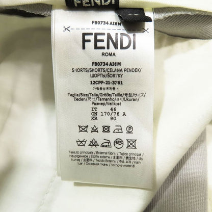 Unused 21aw Fendi Bermuda Pants Slacks Shorts FF Logo Hardware Half Pants 2