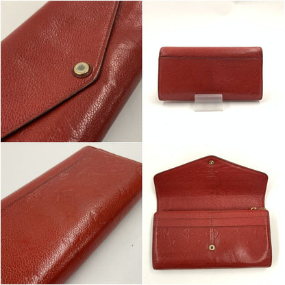 Louis Vuitton Monogram Empreinte Portefeuille Sarah Bifold Long Wallet M62213