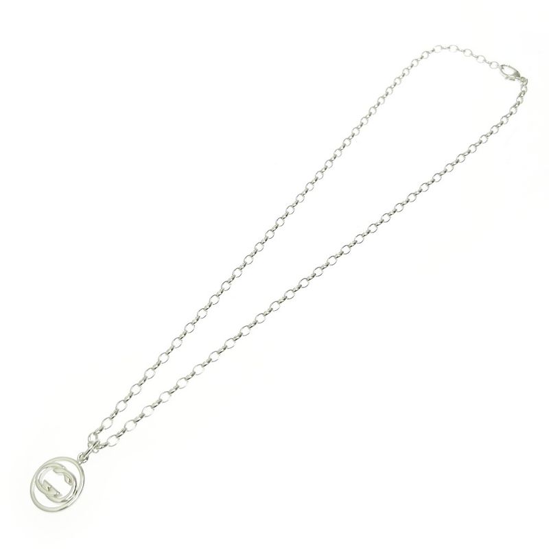 Gucci Silver Doppia G Necklace 15.0g 925 Engraved 438143 Necklace
