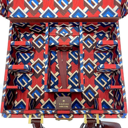 Gucci 662474 Poker Set with Box Geometric G Red 353359