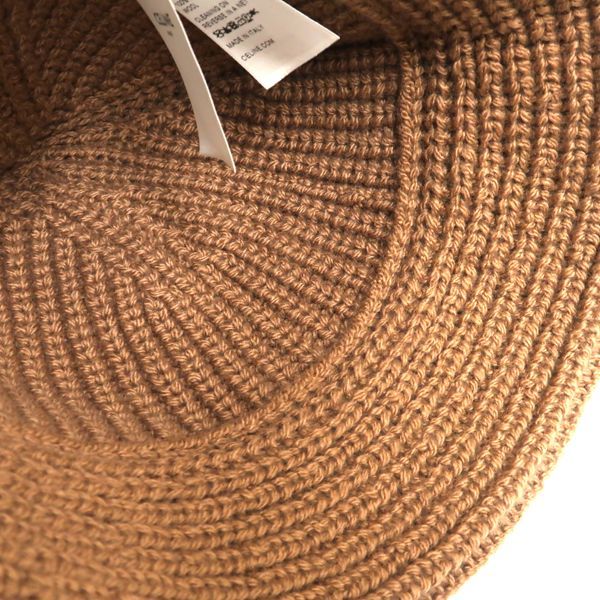 Celine Triomphe Crochet Bucket Hat 2a80t384d Camel Beige Cashmere Celine