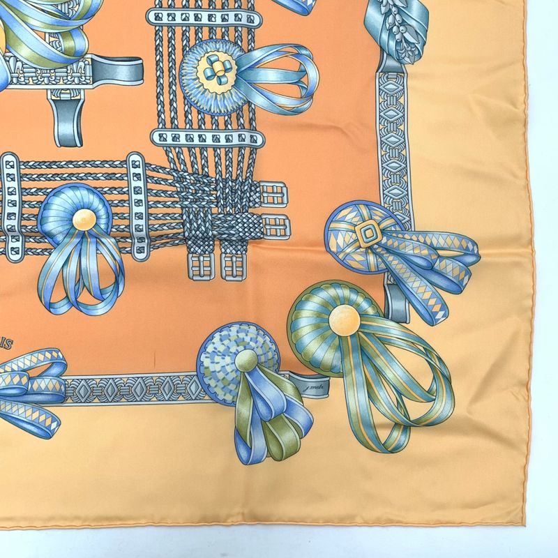 Hermes Carre 90 LES Rubans DU Cheval Horse Ribbon Scarf With Box