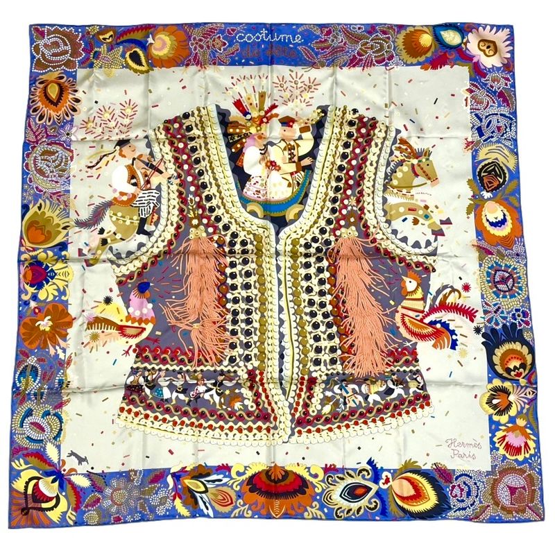 Hermes Costume De Fete Costume De Fete Carre 90 Silk Scarf Multicolor