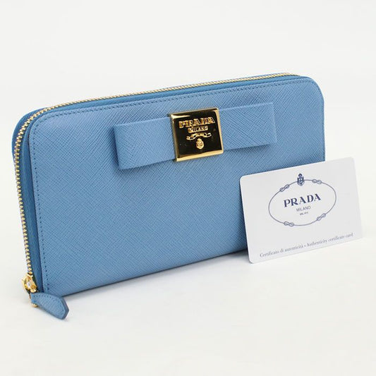 Prada Zip Around Long Wallet Pr88108 Long Wallet Round Zipper Leather Zip