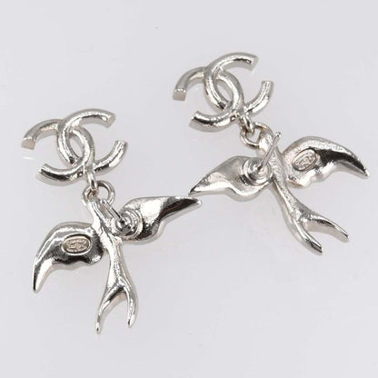Chanel Earrings Bird Motif C25S Approx 6.8g Coco Mark Accessories H20807