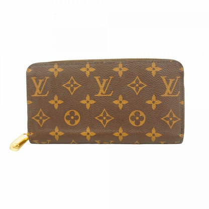 Louis Vuitton Long Wallet Monogram Zippy Wallet M42616 Brown Men Women Unisex