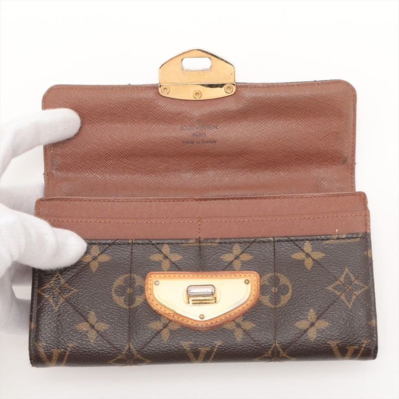 Louis Vuitton Portefeuille Sarah Monogram Etoile Long Wallet Long M66556 Brown