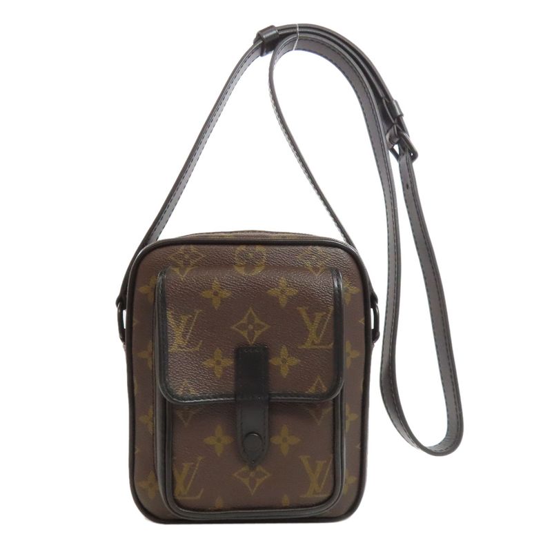Louis Vuitton M69404 Christopher Wearable Wallet Monogram Macassar Shoulder Bag