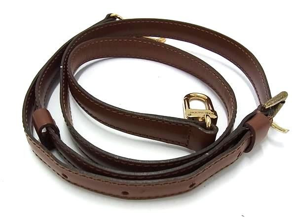 Louis Vuitton Leather Shoulder Strap For Bag Crossbody Shoulder Strap Brown
