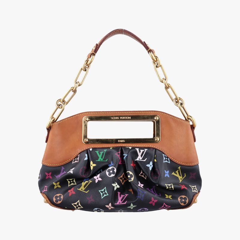 Louis Vuitton Judy PM Noir Black Monogram Multicolor M40258 Th5019
