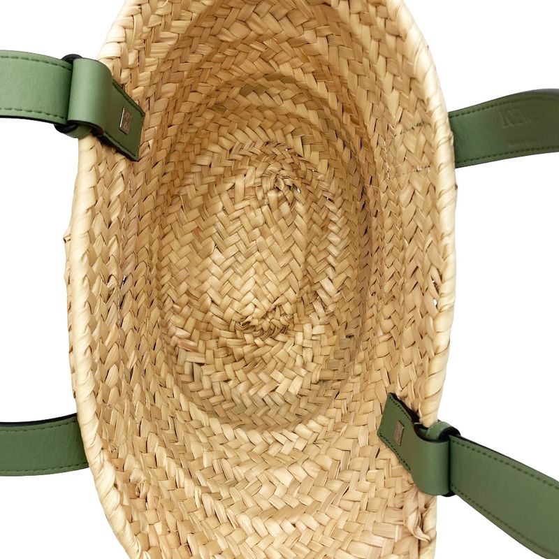 Loewe Basket Bag Small Tote Bag A223s93x04 Green Basket Bag Women