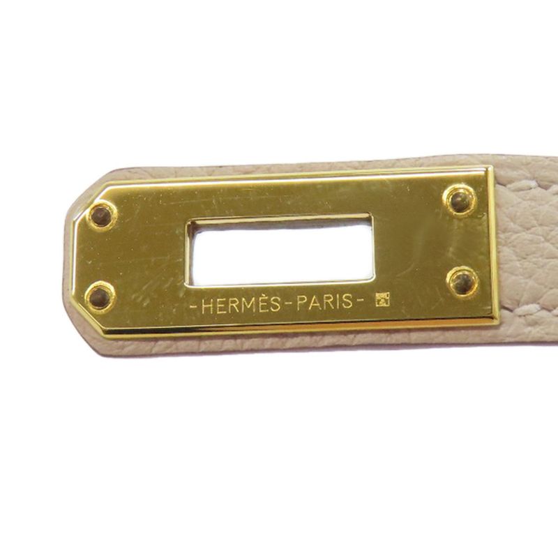 Hermes Birkin 25 Cles Gold Hardware Handbag Togo Women