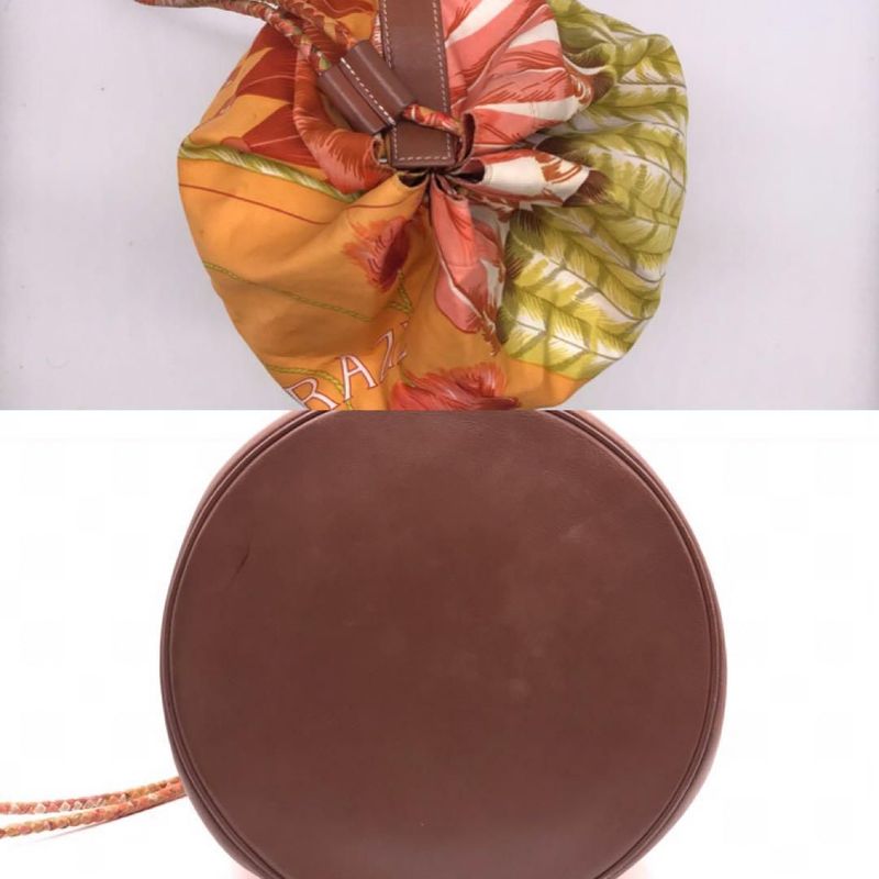 Hermes Silk Leather Soicle 22 Brazil Shoulder Bag Price Negotiation Welcome