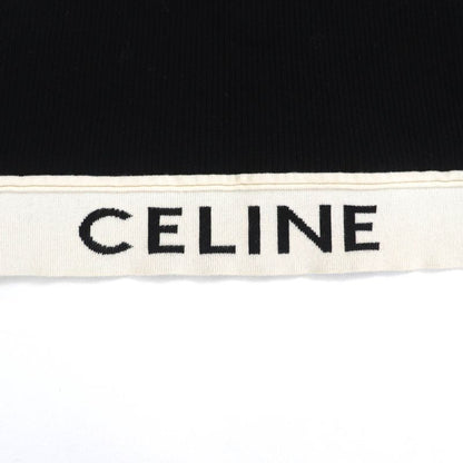 Celine 2a68l372n Athlete Bra / Mesh Logo Design Top Black / Cream S Made In