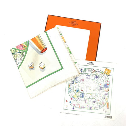 Hermes Carre 90 Le Jeu Des Petits Bonheurs Small Happy Game Scarf 100% Silk