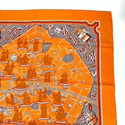 Hermes Scarf Carre 90 LES Amoureux DE Paris Lovers