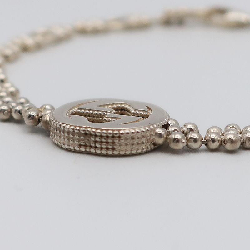 Gucci Bracelet Sv925 Silver - GG Logo Accessory - Chain Accessory
