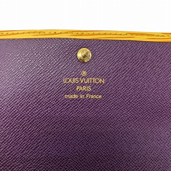 Louis Vuitton Epi Porte Trésor International M6228h Trifold Wallet With Card