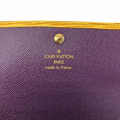 Louis Vuitton Epi Porte Trésor International M6228h Trifold Wallet With Card