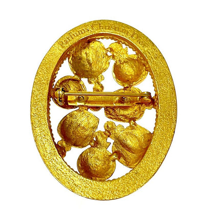 Christian Dior GP Parfums Perfume Motif Brooch Gold 350204 Brooch
