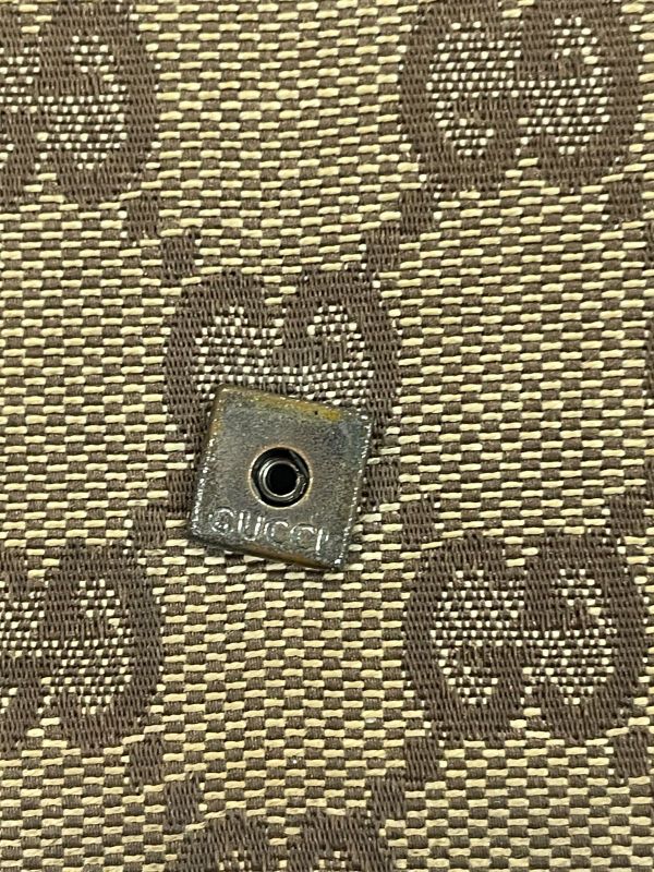 Gucci GG Canvas Leather Compact Wallet Double Fold Wallet Double Hook 05504