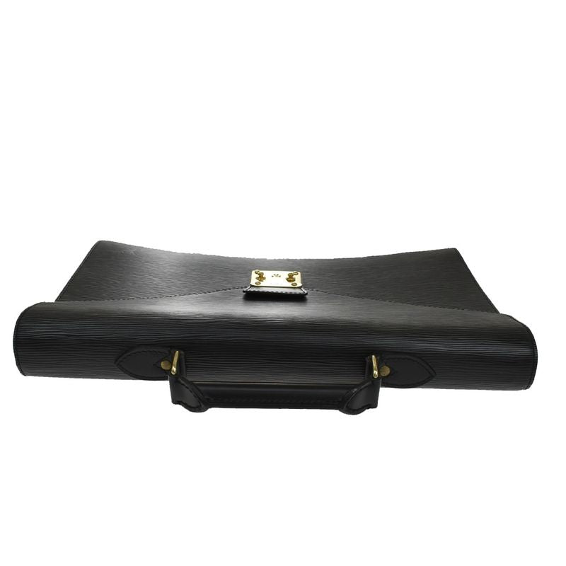Louis Vuitton Serviette Conseil Business Bag Handbag Epi Black M54422 30kb022