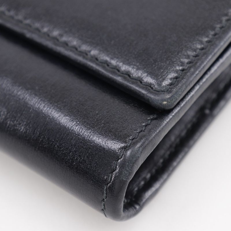 Gucci Jackie 1961 652681 Calf Black Women's Chain Wallet