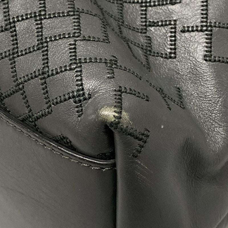 Bottega Veneta Intrecciato Dark Gray Leather Handbag