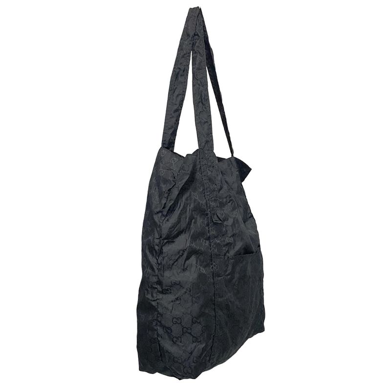 Gucci Tote Bag GG Pattern 223669 Black Eco Bag/bear