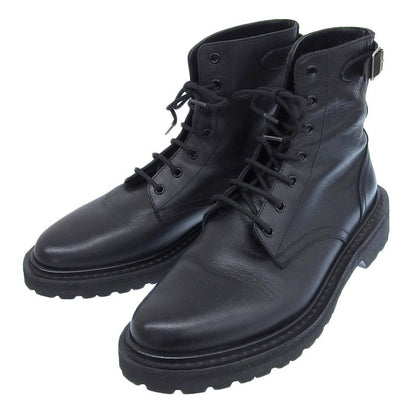 Boxed Super Celine 2021 Buckle LACE UP Boots Leather Ranger Combat Boots Shoes