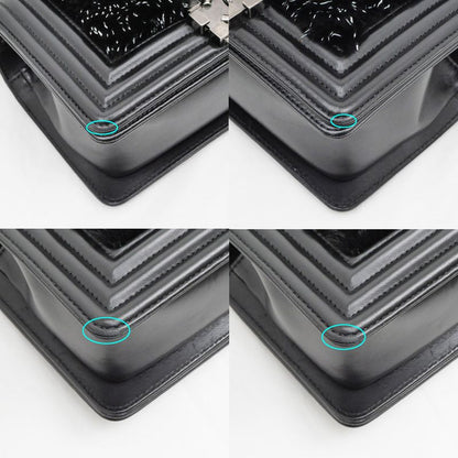 Chanel Beautiful Chanel Chain Shoulder Bag Orirag Rabbit Fur Lamb Black