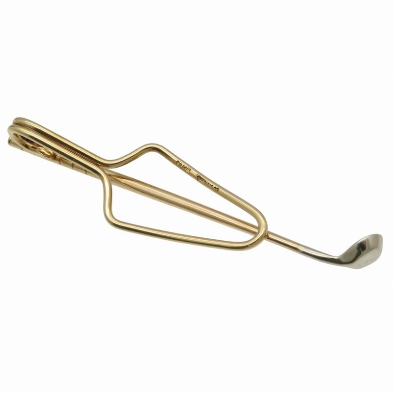 Tiffany & Co Golf Club Tie Pin Tie Pin K14 Yellow Gold/k14 Hoitogo Old Gold