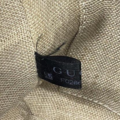 Gucci Shoulder Bag GG Canvas 449413 Canvas Brown Red Chien Pan Gold Hardware