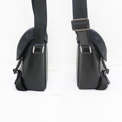 Louis Vuitton Messenger-voyage PM M40511 RFID Shoulder-bag Black Men's